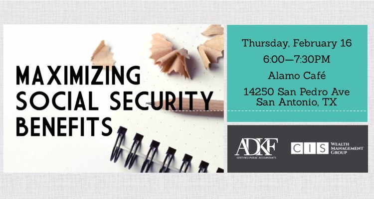 Social Security benefits workshop announcement