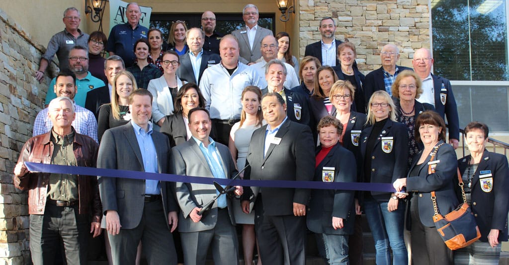 Group photo at ribbon-cutting ceremony.