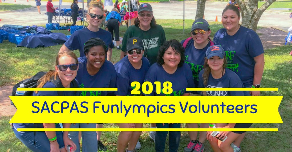 Group of volunteers at event