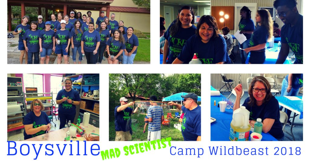 Group activities at Camp Wildbeast 2018