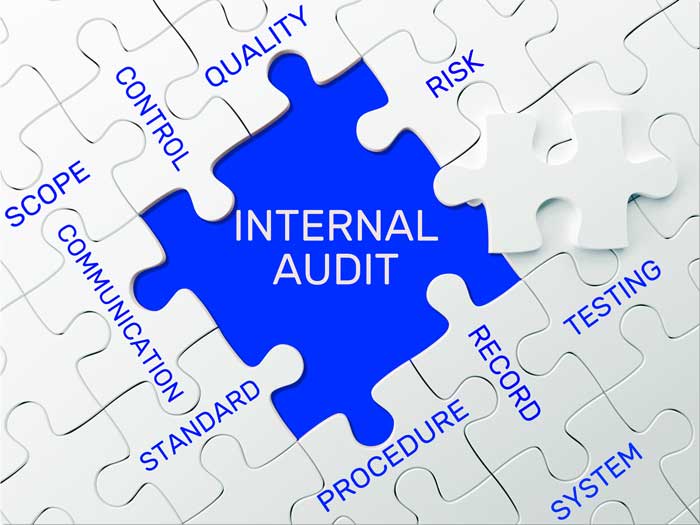 Internal audit puzzle piece concept
