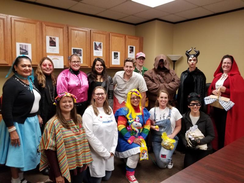 Group of people in costumes