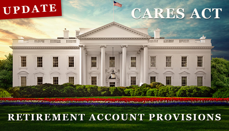 White House with CARES Act announcement