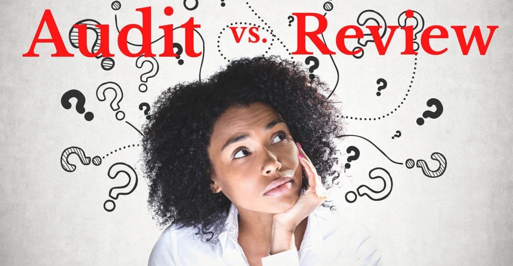 Comparison of audit and review concepts