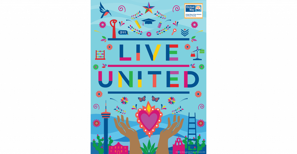 Colorful illustration promoting community unity