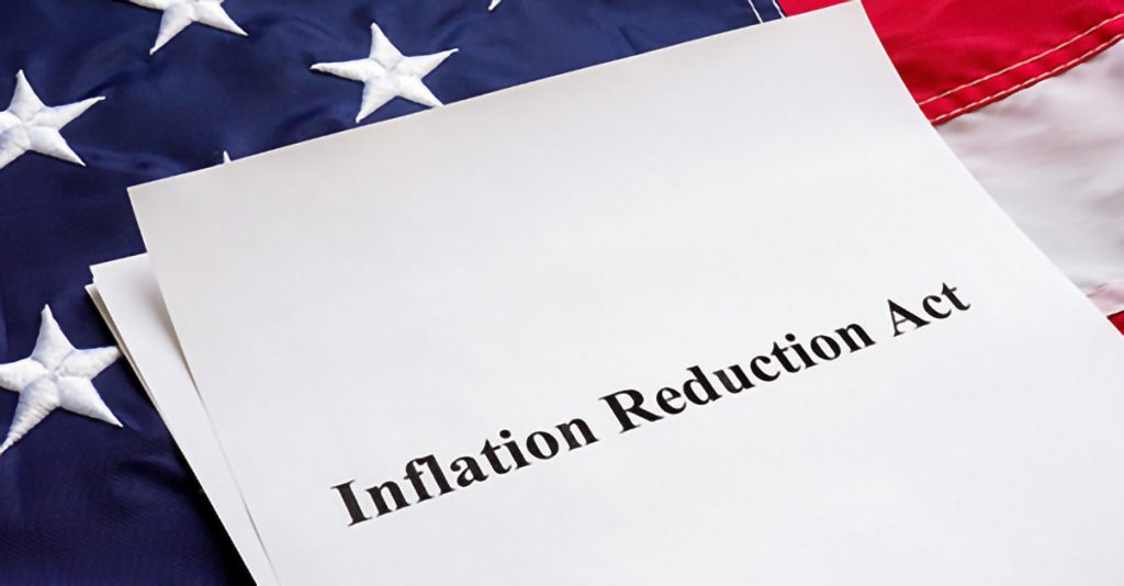 Document on American flag background